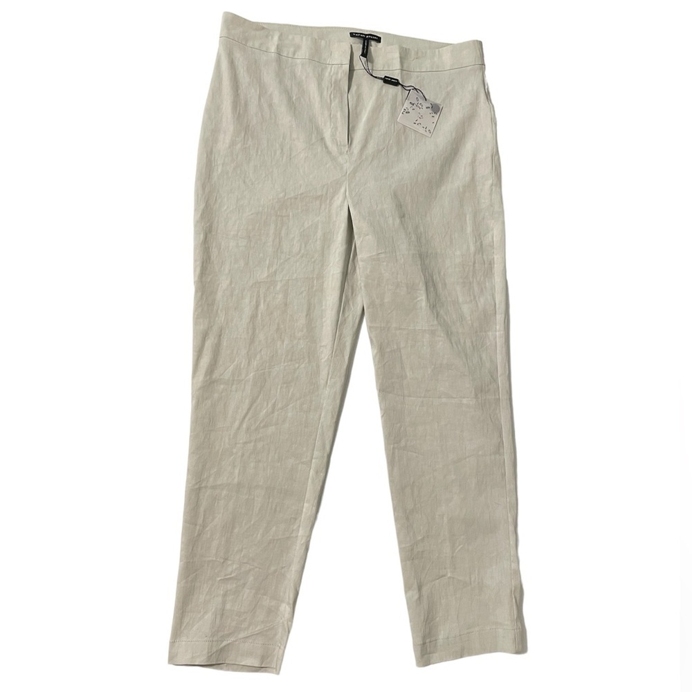 Sarah Pacini Gorgeous Stretch Ivory Trousers Juniors Size 3 Flat Front, Italy